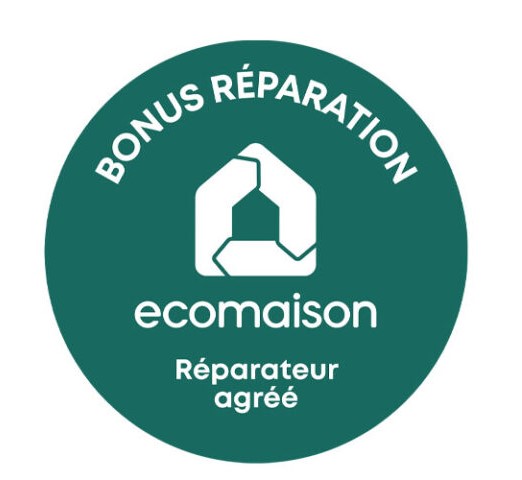 Macaron Bonus Réparation ecomaison réparateur agrée