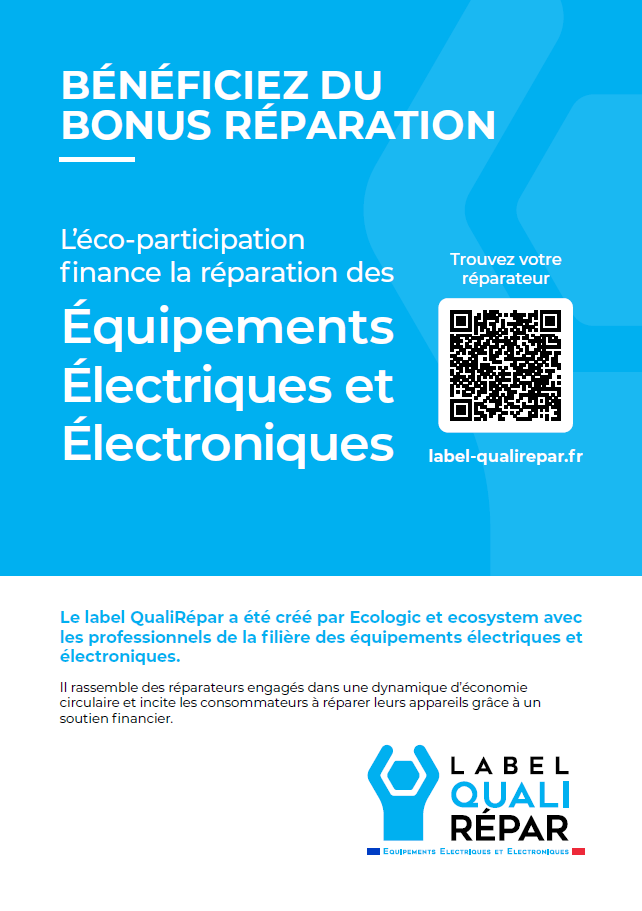 Affiche d'information label qualirépar