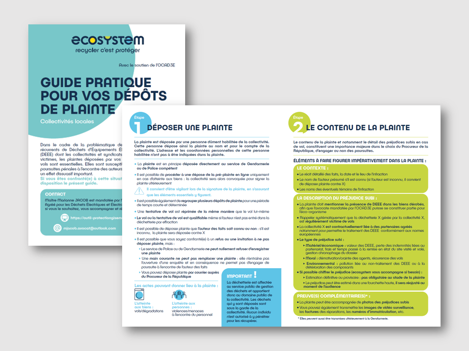Guide dépot de plainte apperçu des pages intérieures