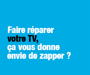 Faire réparer votre TV vous donne envie de zapper ? 60 € de Bonus Réparation déduit de votre facture.  Trouvez un réparateur QualiRépar ici.