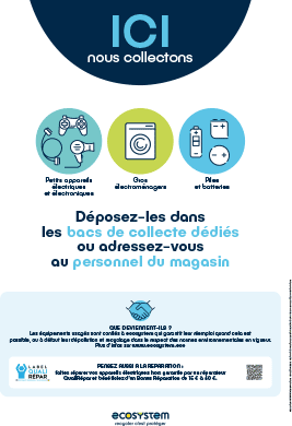 Petits appareils électriques, gros électroménager et piles-batteries